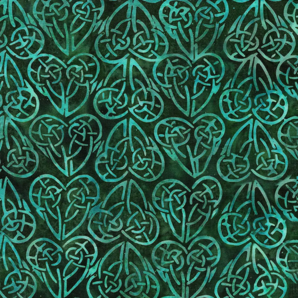 [112301680] 112301680 / Celtic Hearts-Green Spinach