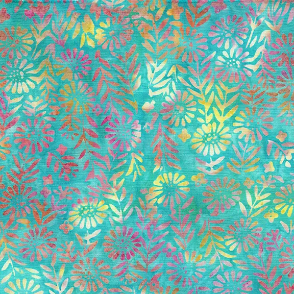 112312915 / Flower Field-Teal Sea Glass
