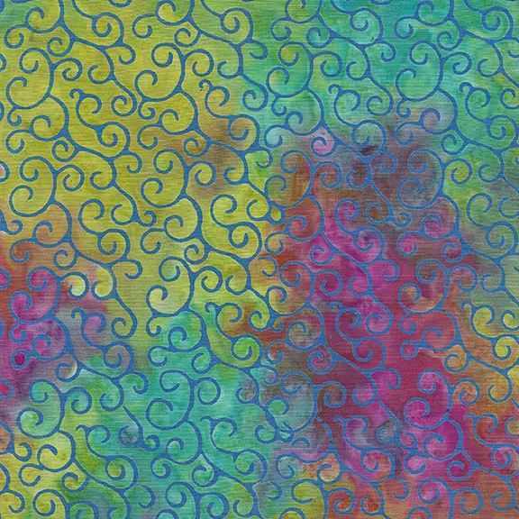 [112345803] 112345803 / Swirl-Multi Pink Green Pale Olive