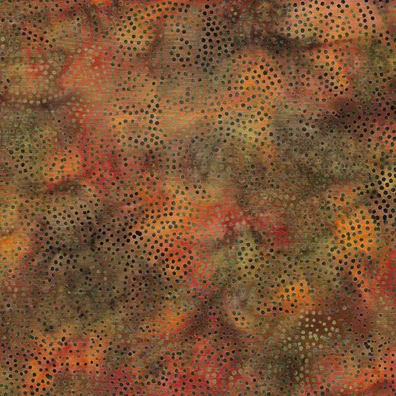 112355886 / Paisley Dot-Multi Red Brown