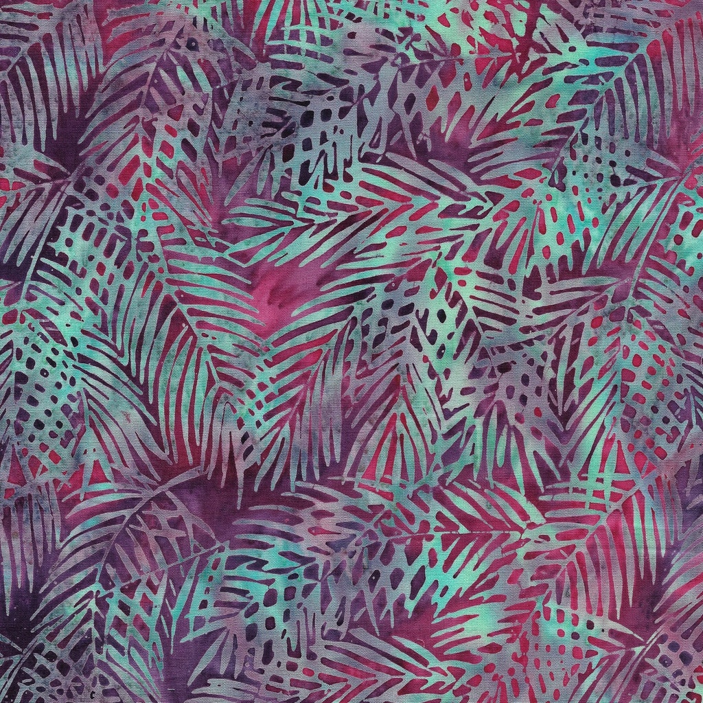 [112413890] 112413890 / Tossed Palm-Multi Purple Pink Iris