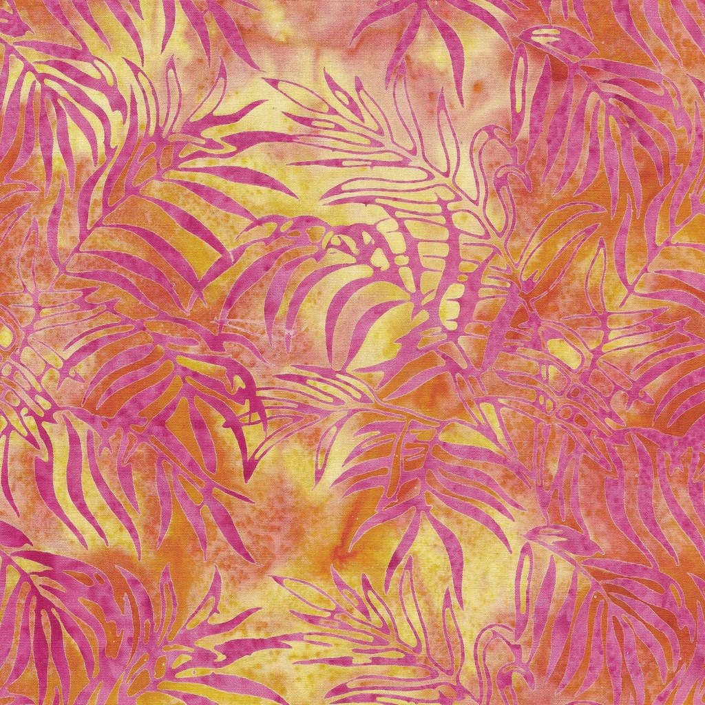 112415810 / Palm Cluster-Multi Pink Orange Sunset