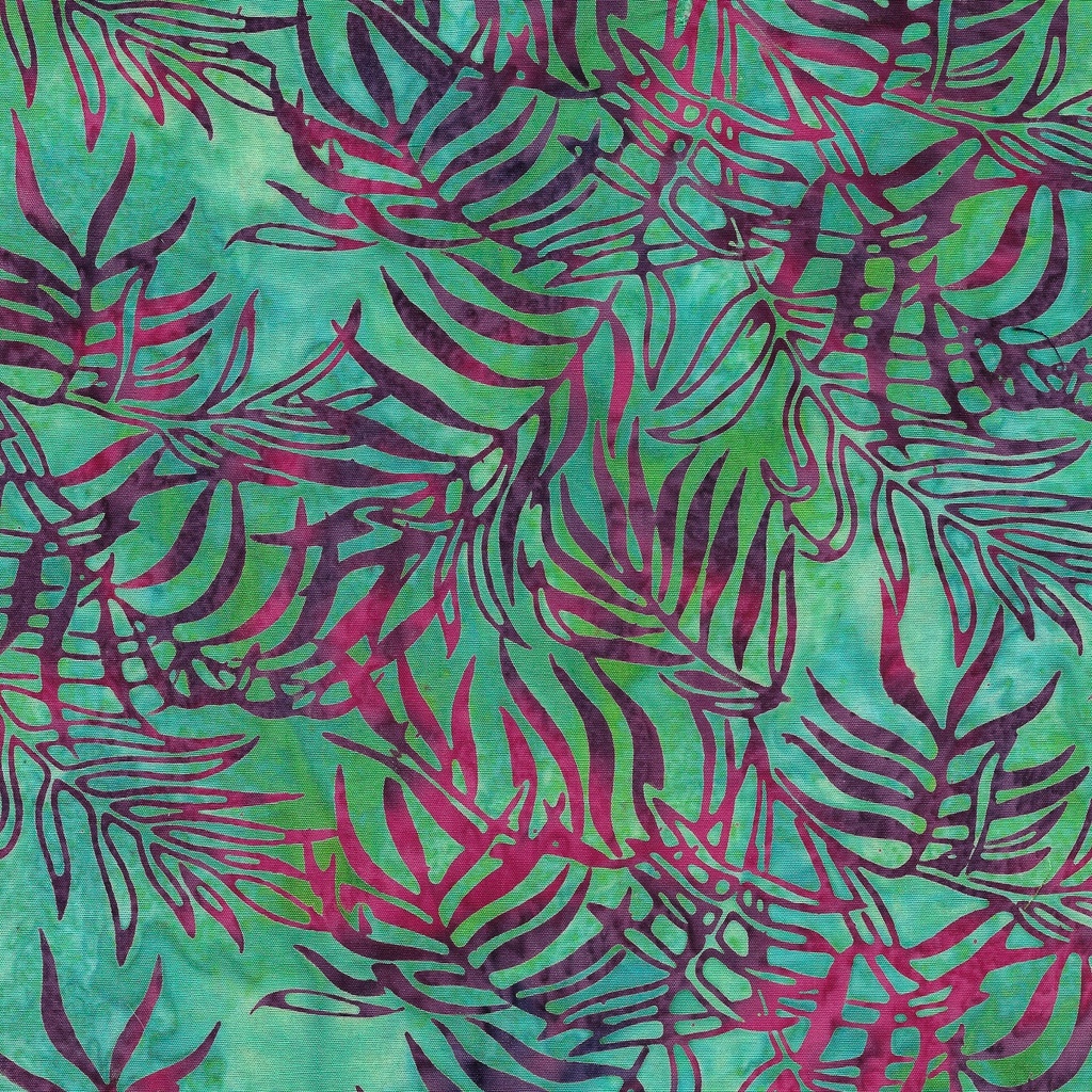 [112415975] 112415975 / Palm Cluster-Teal Bermuda