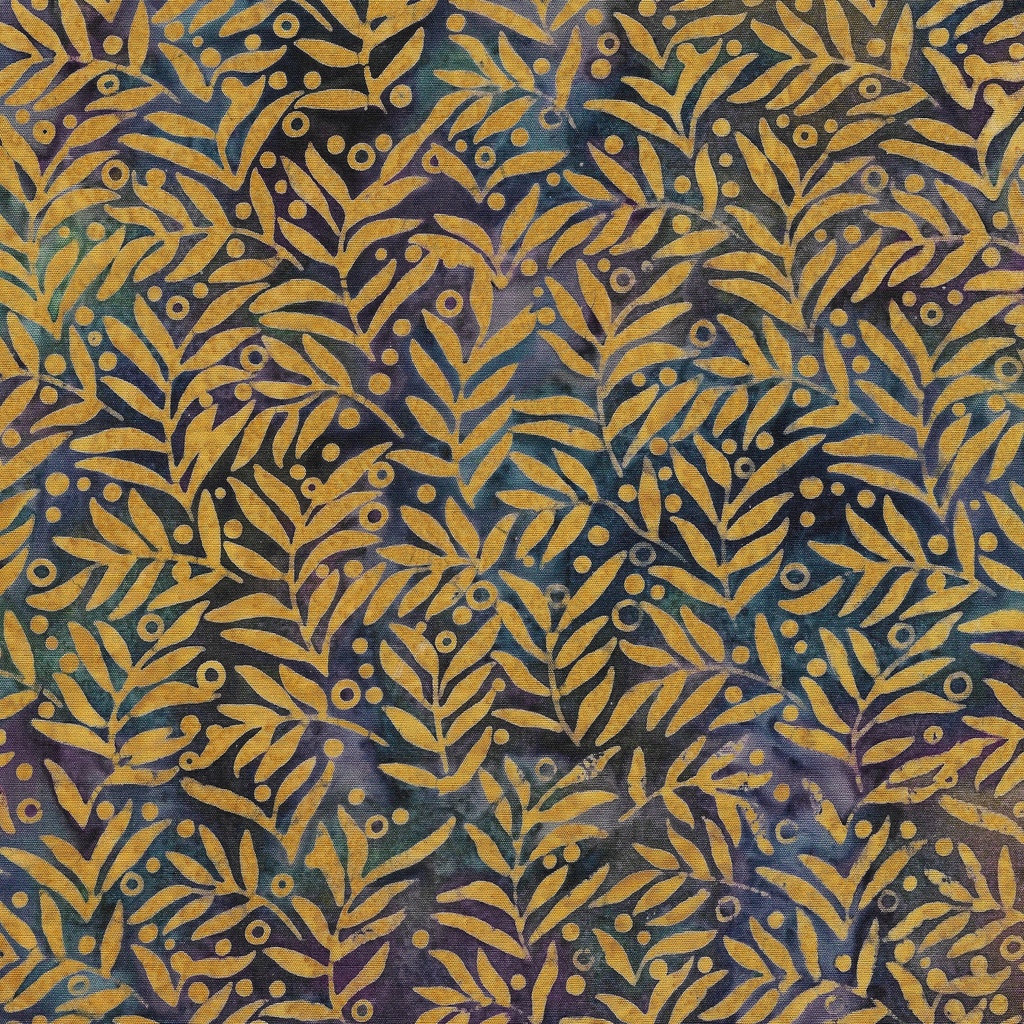 [112418828] 112418828 / Small Leaves with Dot-Multi Blue Purple