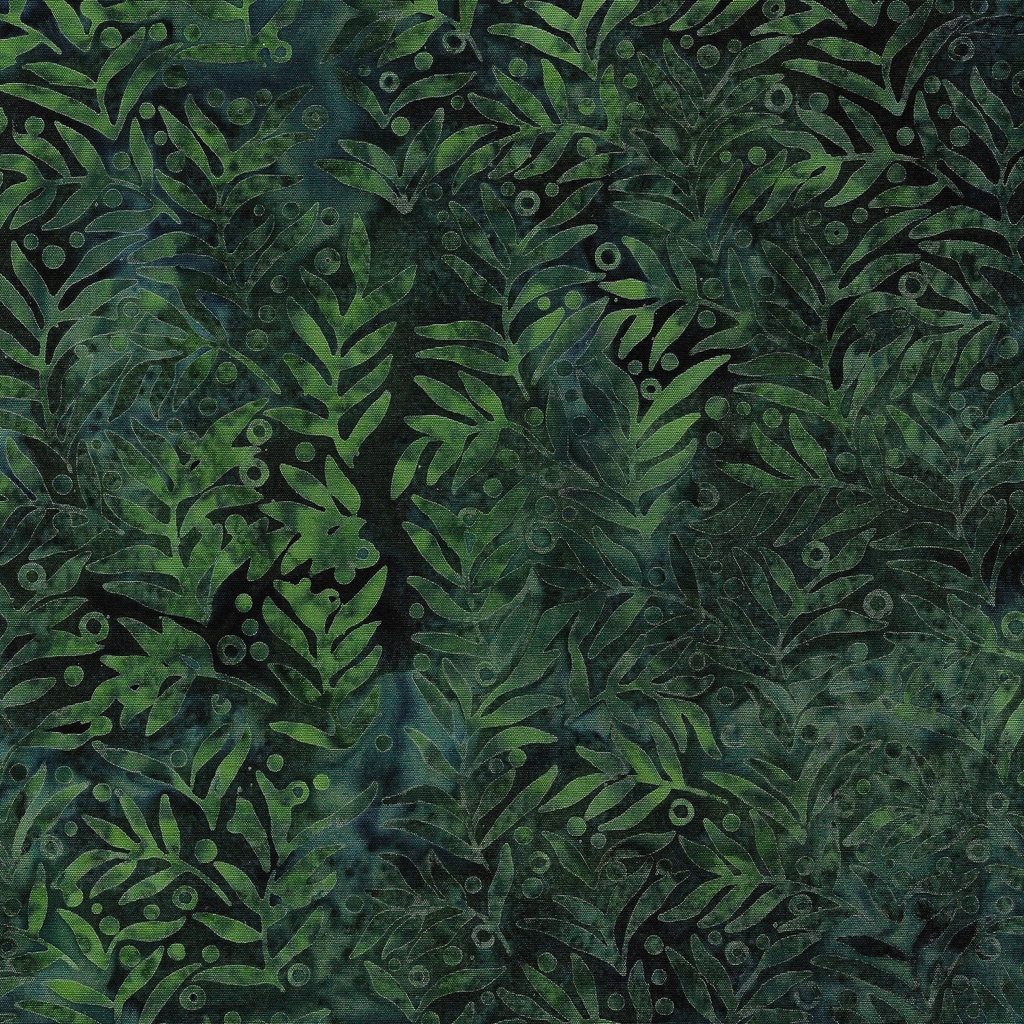 112418993 / Small Leaves with Dot-Teal Seaweed