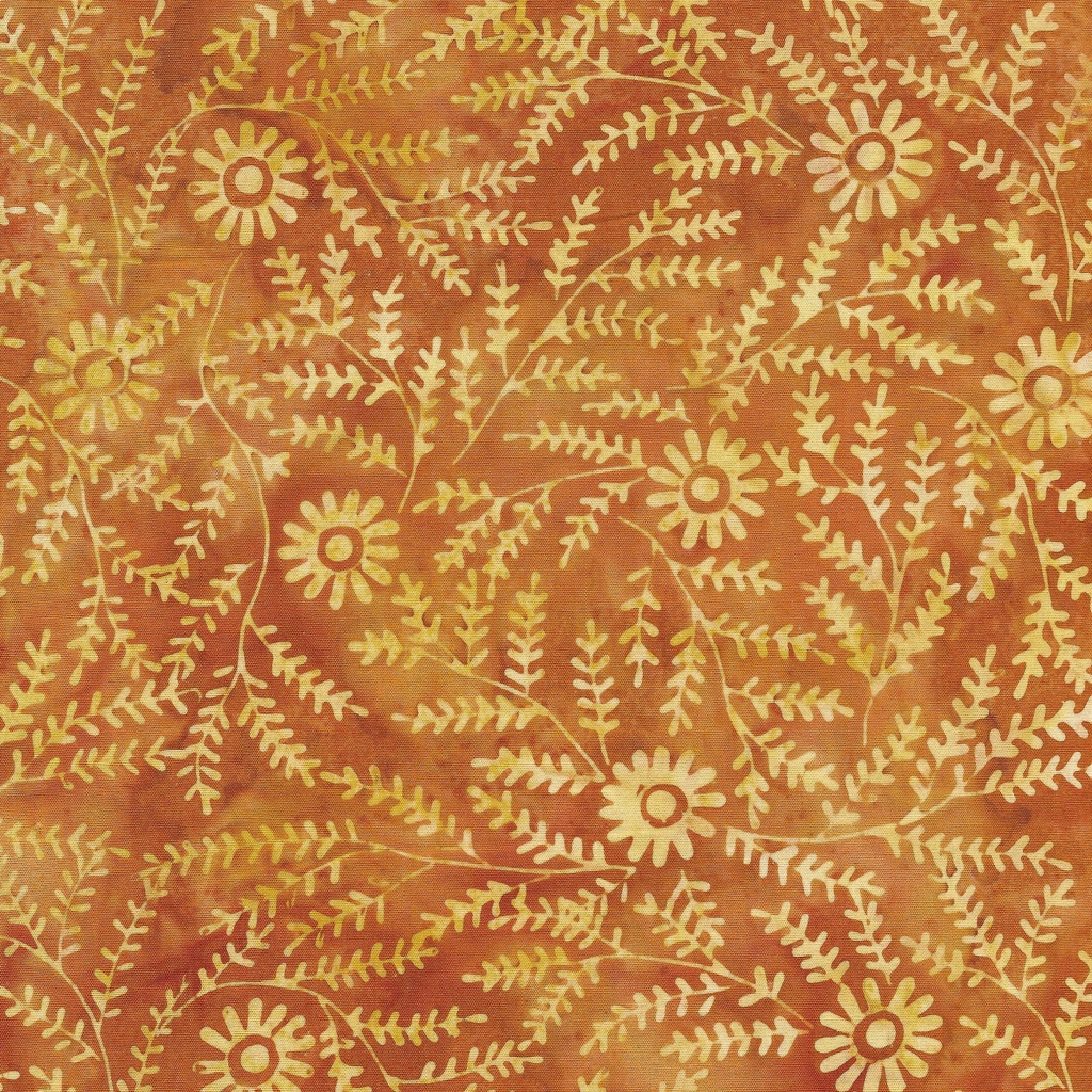 [112434282] 112434282 / Thyme w/ Daisy-Orange Vermillion