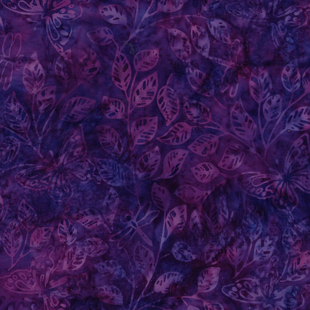 112507455 / Butterfly Dragonfly Leaves-Purple Pansy