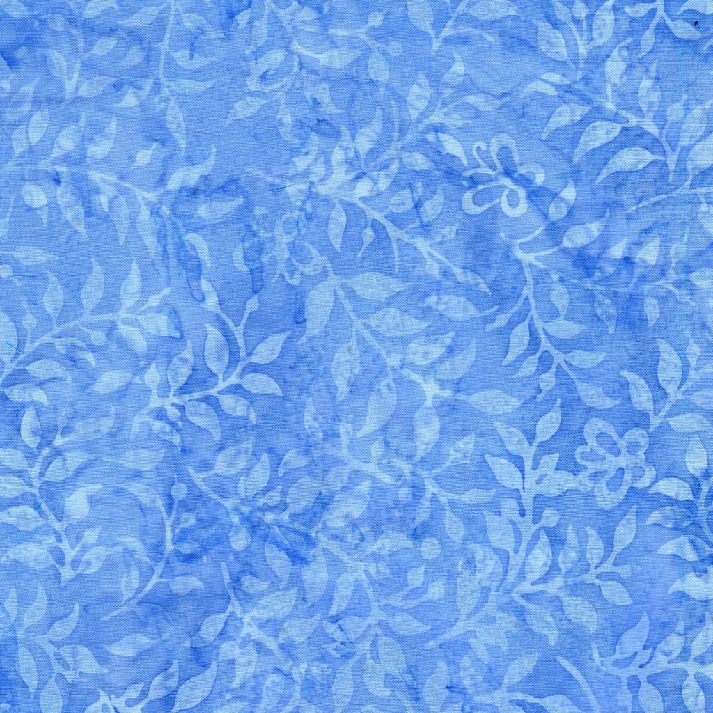 112508515 / Butterfly & Leaves-Blue Chambray