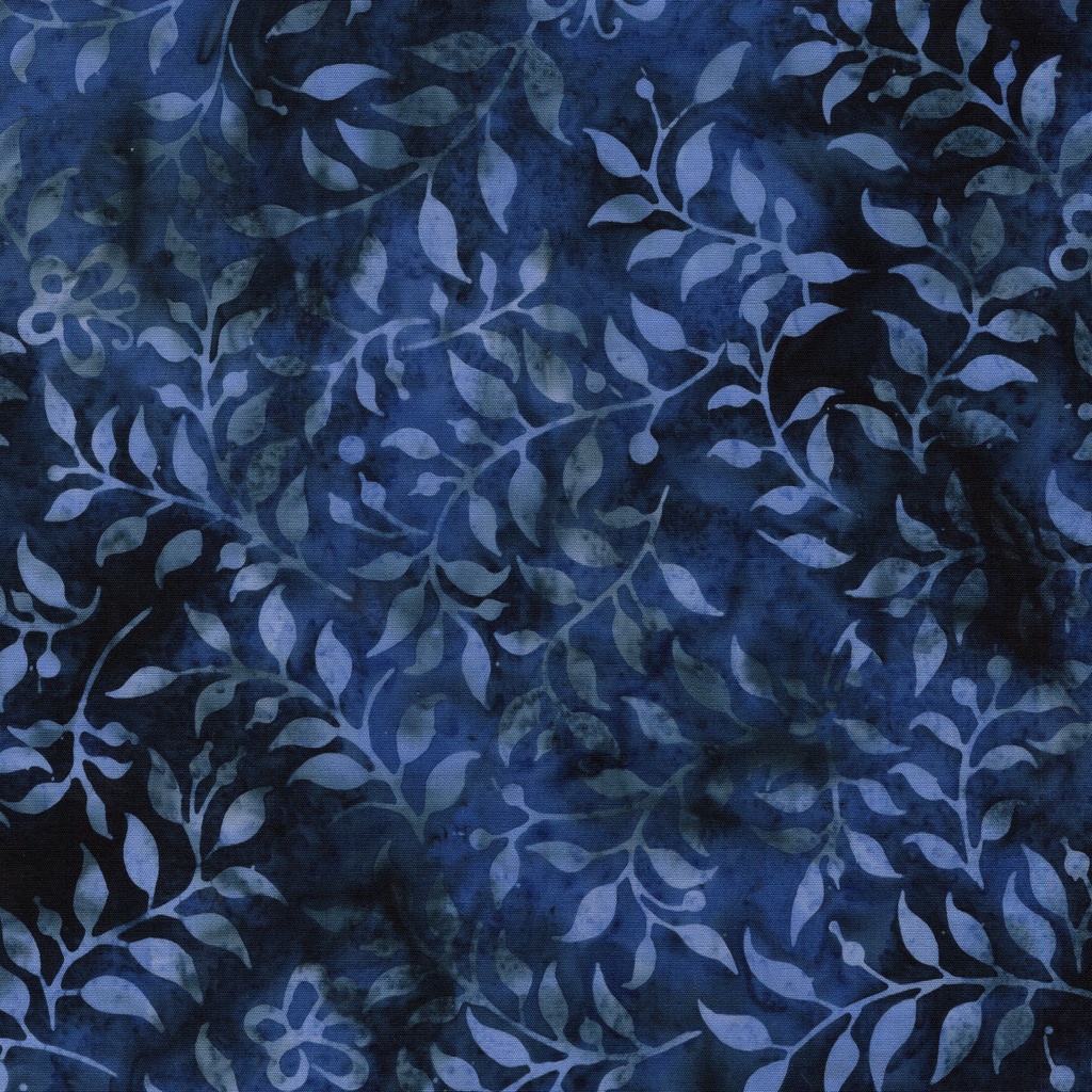 [112508565] 112508565 / Butterfly & Leaves-Blue Denim