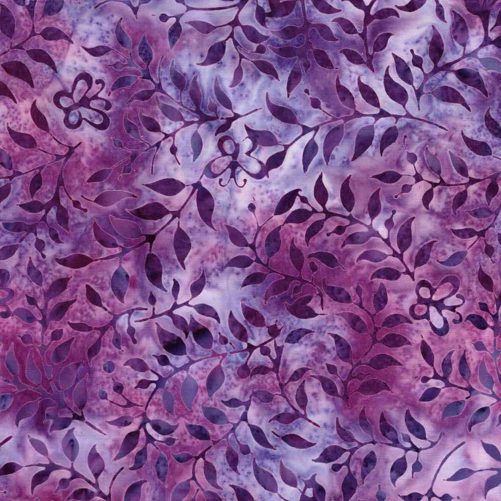 [112508895] 112508895 / Butterfly & Leaves-Multi Purple Magenta