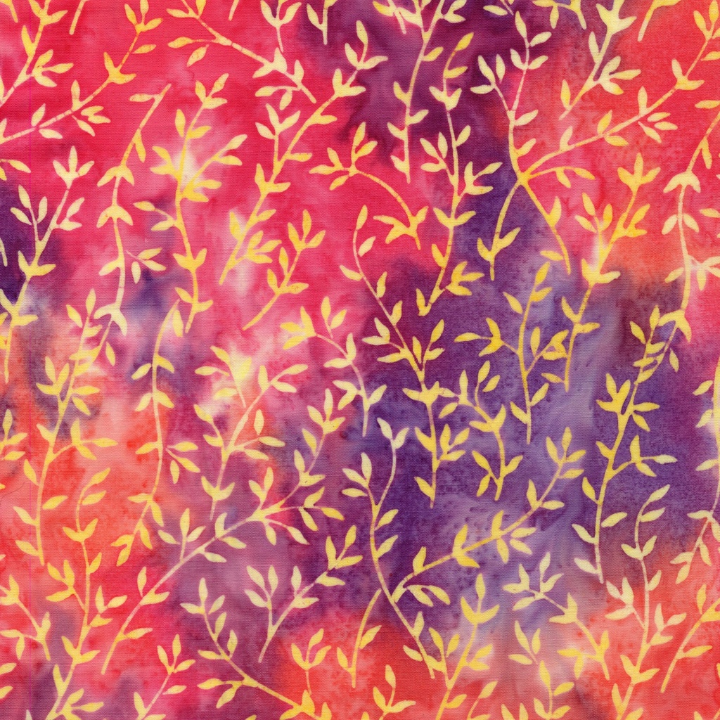 [112509810] 112509810 / Vine Coordinate-Multi Pink Orange Sunset