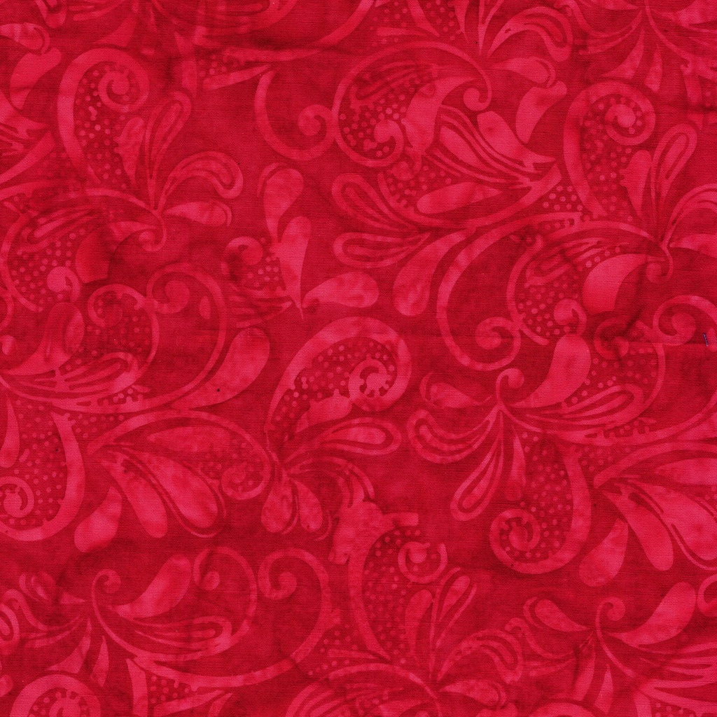 112510355 / Lg Paisley Swirl-Red Candy