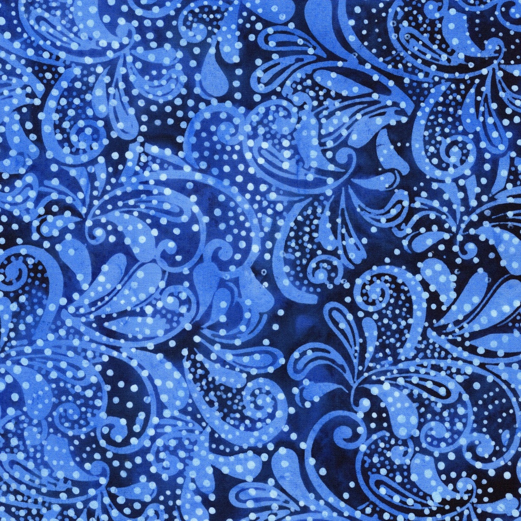112510580 / Lg Paisley Swirl-Blue Ocean