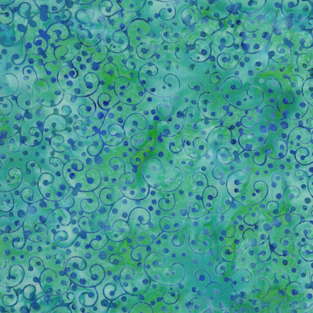 112511840 / Dot Swirl-Multi Blue Green Marbles
