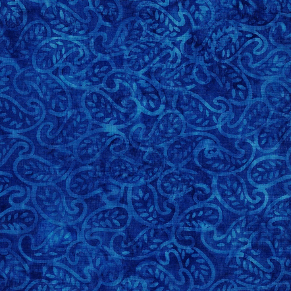 [112513550] 112513550 / Mini Leaf Paisley-Blue Blueberry