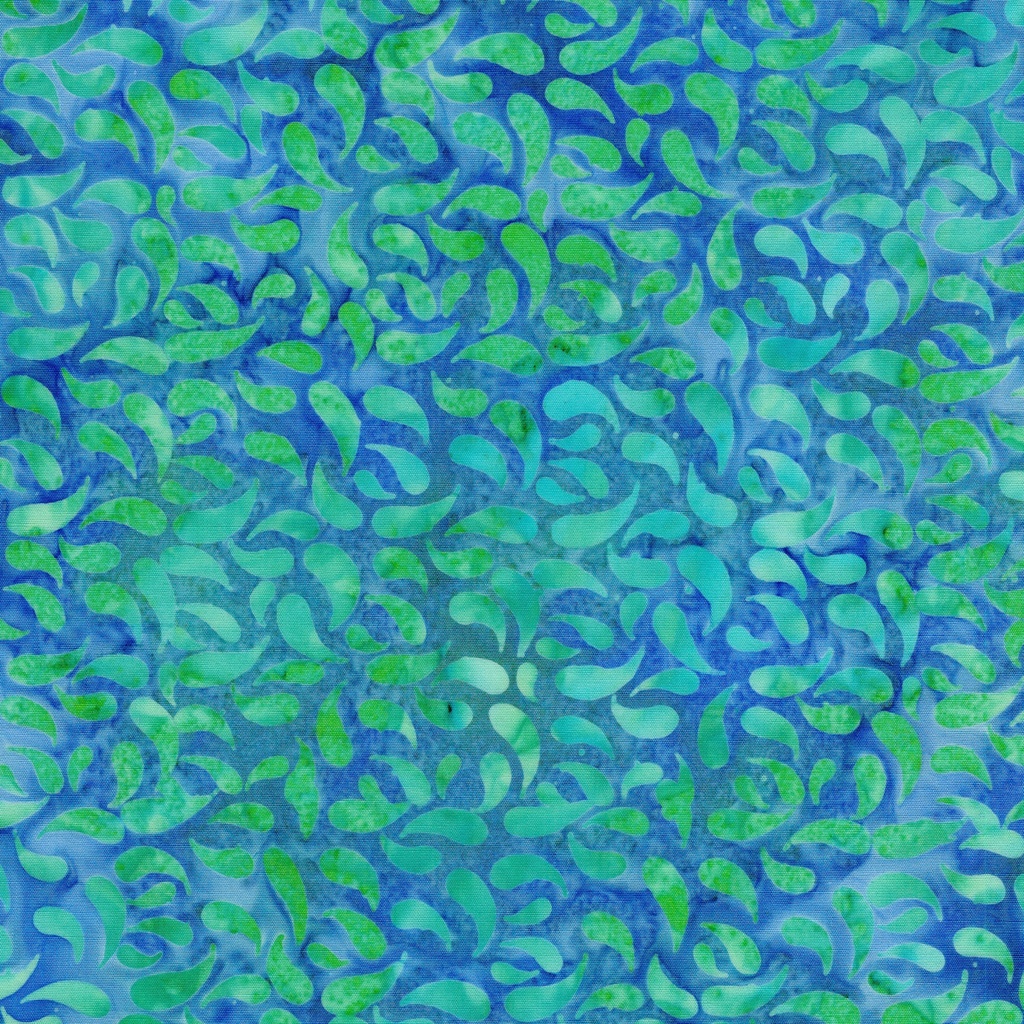 112515840 / Paisley Petals-Multi Blue Green Marbles