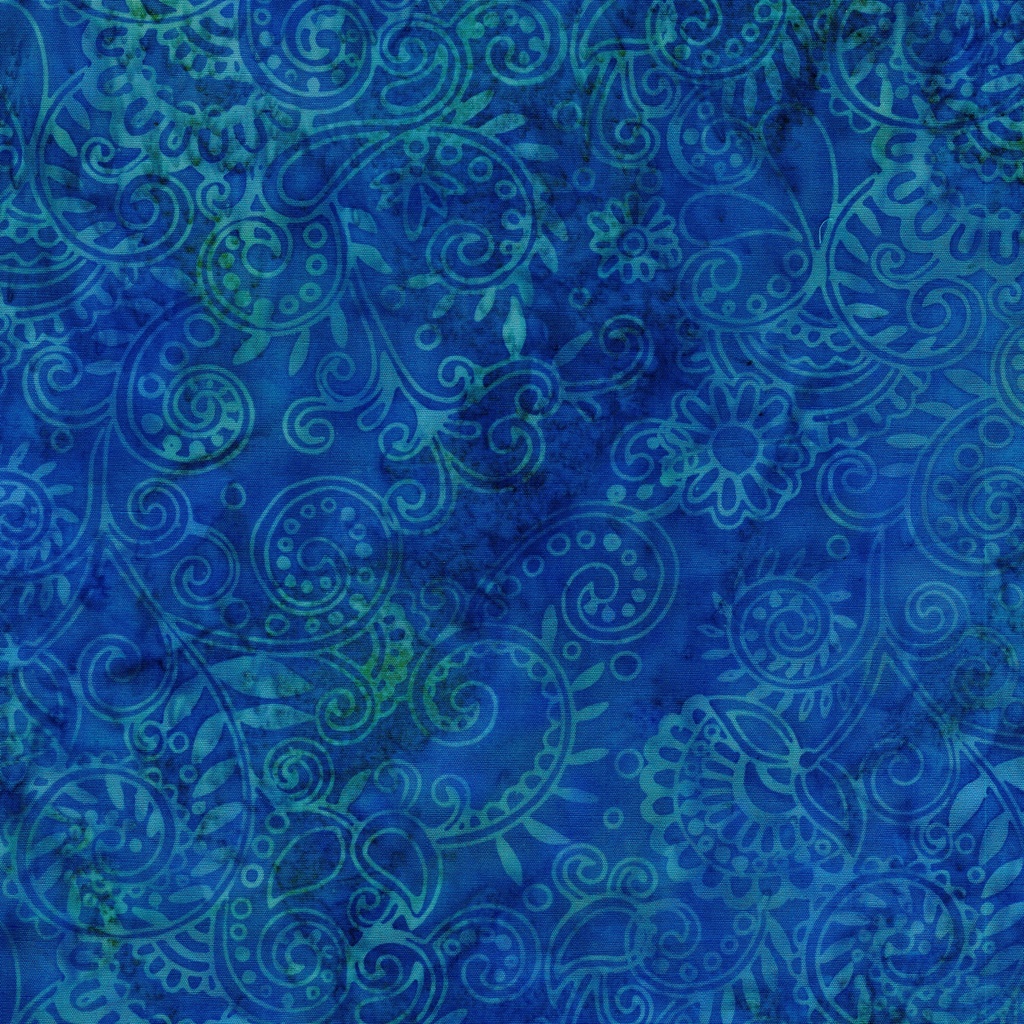[112516545] 112516545 / Floral Paisley-Blue Bluebird