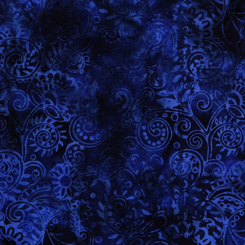 112516585 / Floral Paisley-Blue Navy