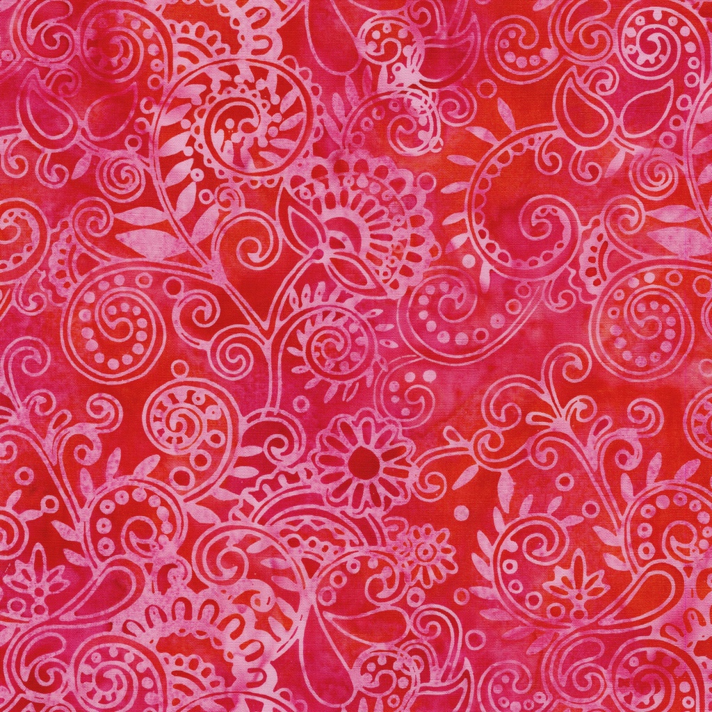 112516815 / Floral Paisley-Multi Pink Red Vibes