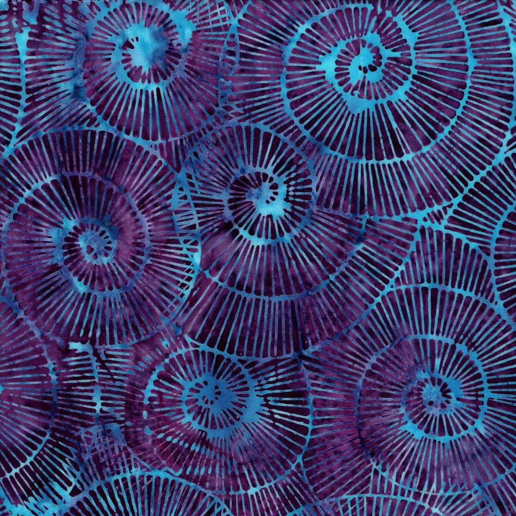 [112518829] 112518829 / Fossil Spirals-Multi Blue Turquoise Purple