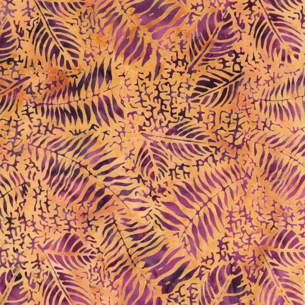 112524867 / Fossil Fern Leaf-Multi Purple Burgundy Gold