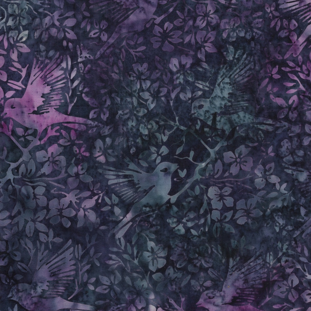 [112601475] 112601475 / Birds in Branches-Purple Eggplant