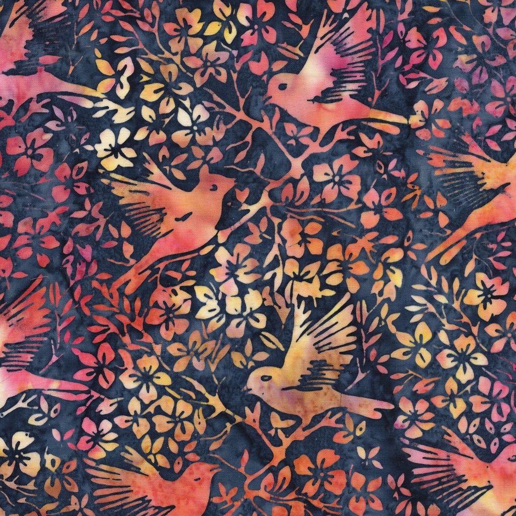 [112601575] 112601575 / Birds in Branches-Blue Marine