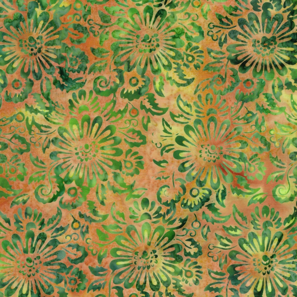 [112604256] 112604256 / Medallion Flowers-Gold Acorn