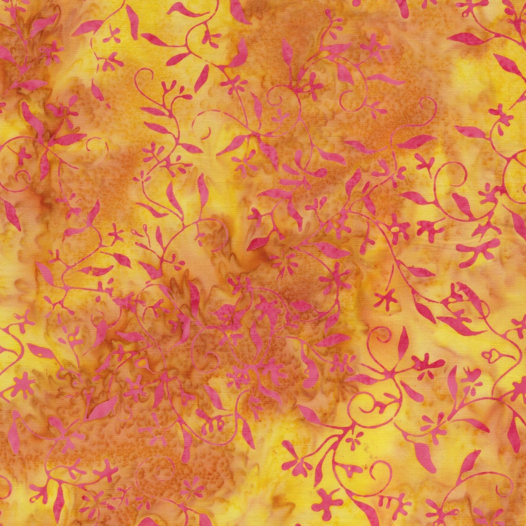 112605247 / Small Floral Vine-Orange Daffodil
