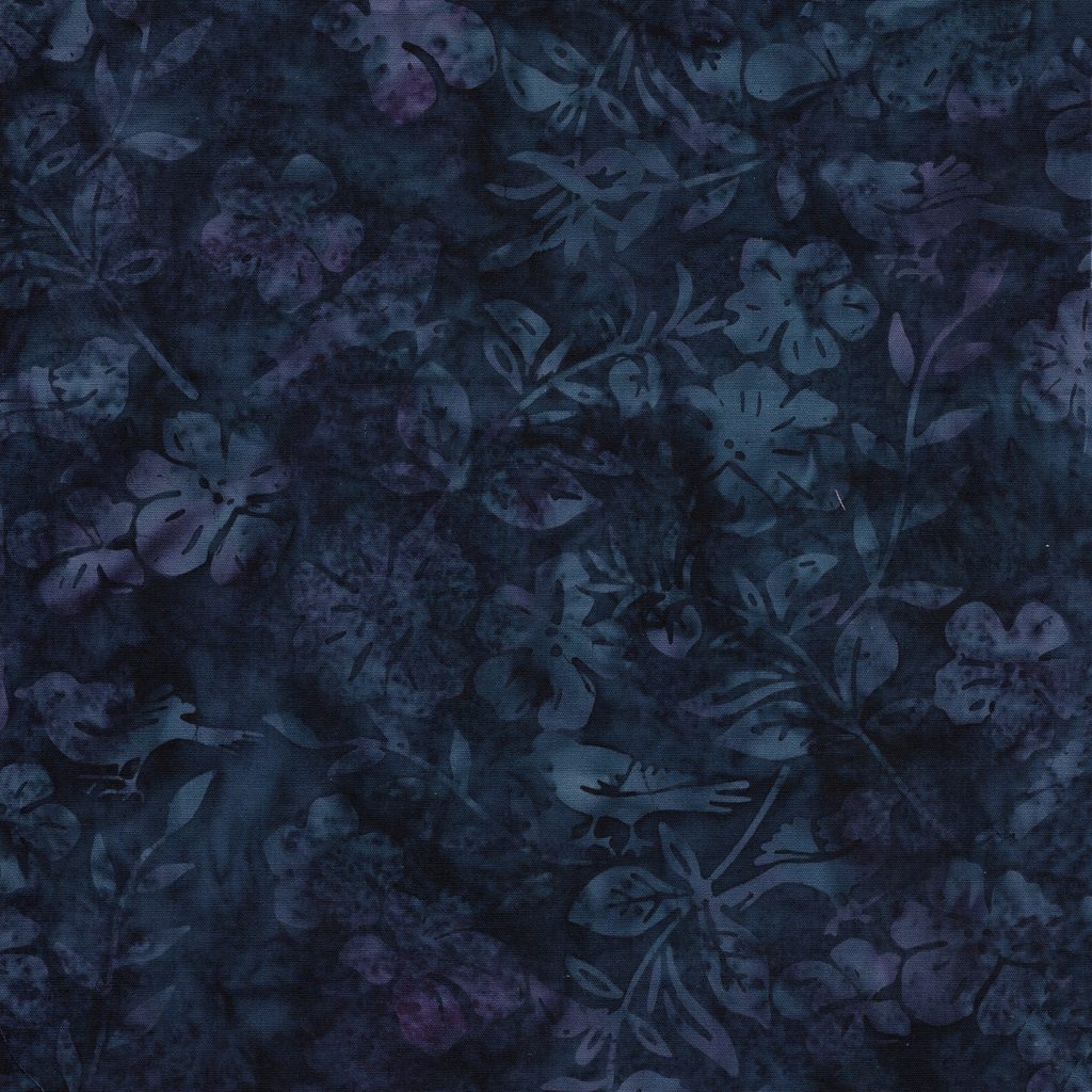 [112606580] 112606580 / Flowers Leaves and Birds-Blue Ocean