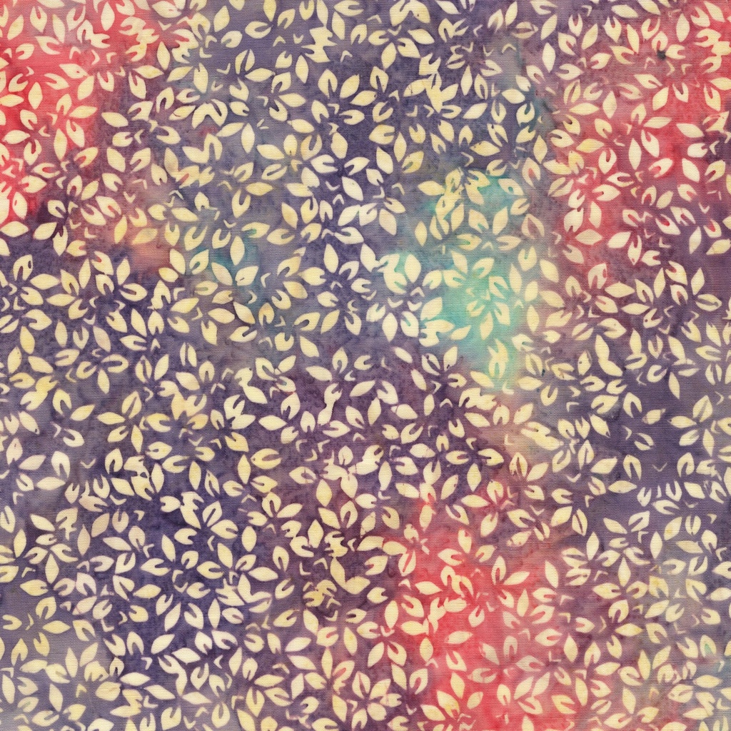 [112609825] 112609825 / Leaf Cluster-Multi Purple Pink Teal