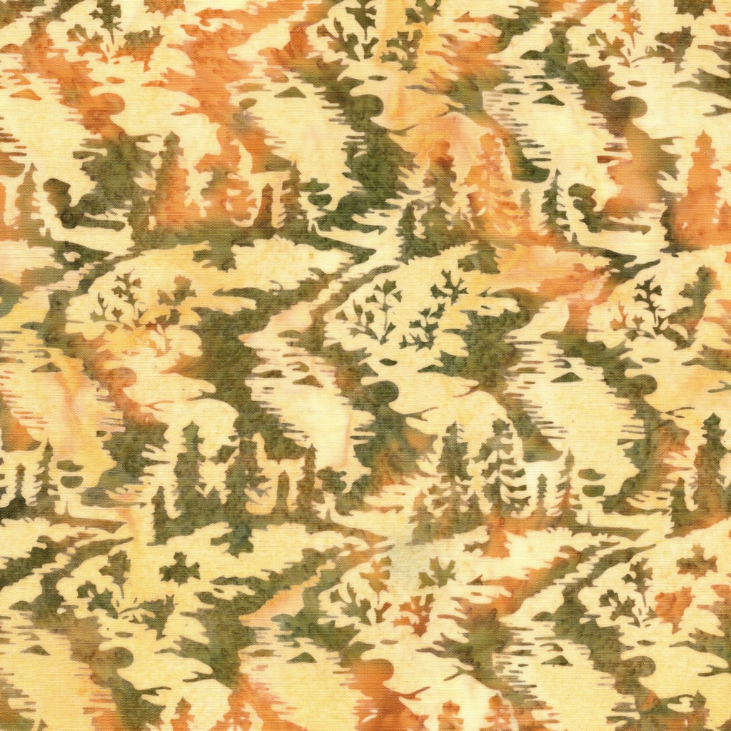 [112614811] 112614811 / Fir Trees on Hills-Multi Green Gold