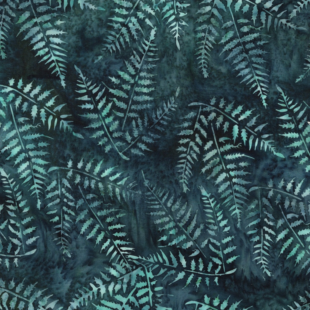 [112616585] 112616585 / Ferns-Blue Navy