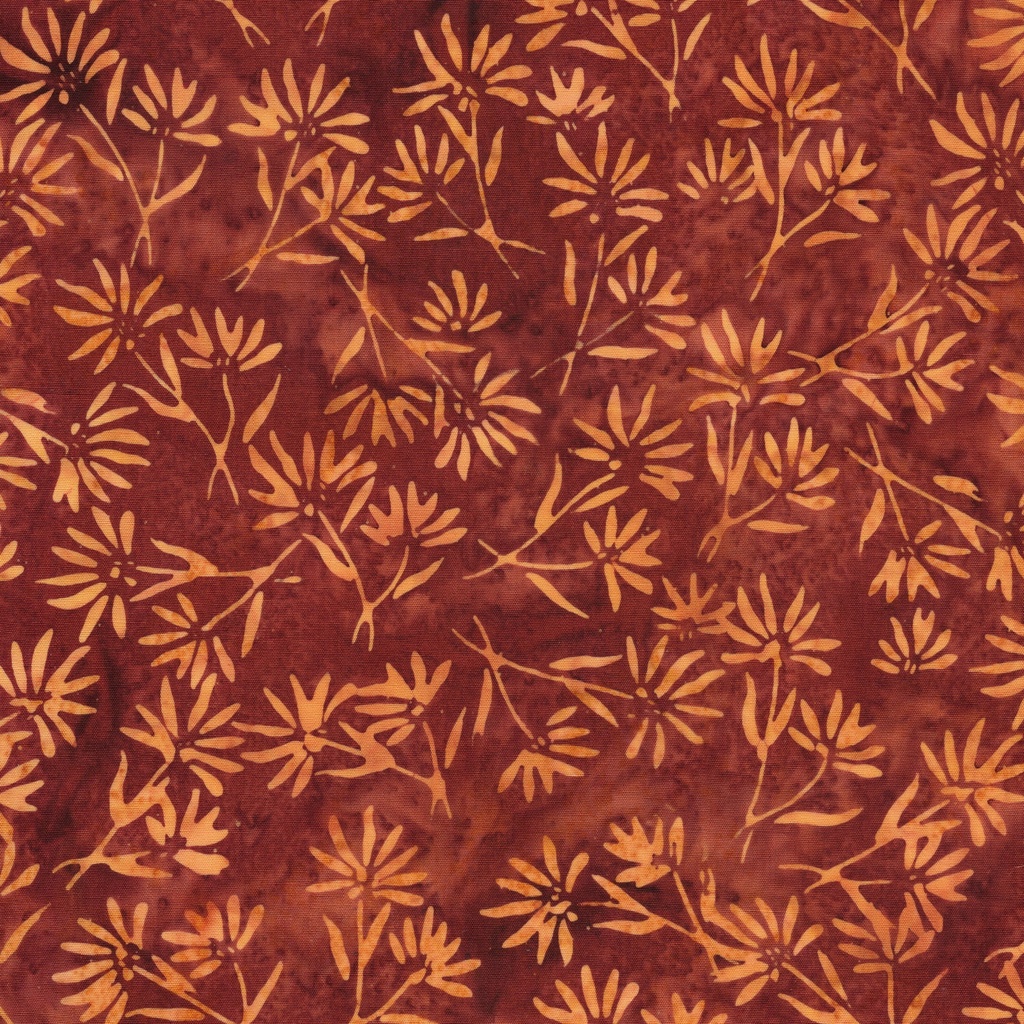 112617079 / Flowers-Brown Sienna