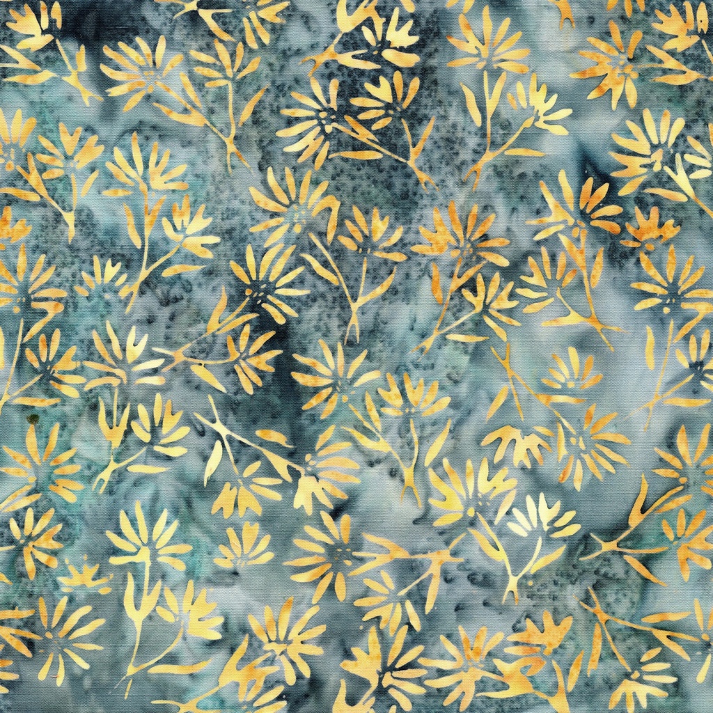 112617565 / Flowers--Blue Denim