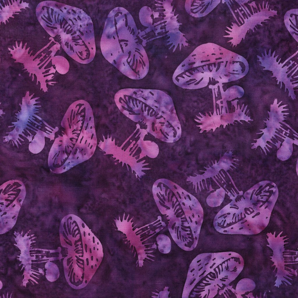 [112621455] 112621455 / Tossed Mushrooms--Purple Pansy