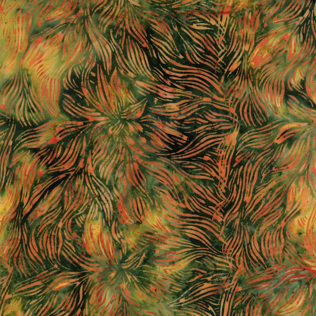 [112626846] 112626846 / Swirling Leaves-Multi Green Yellow