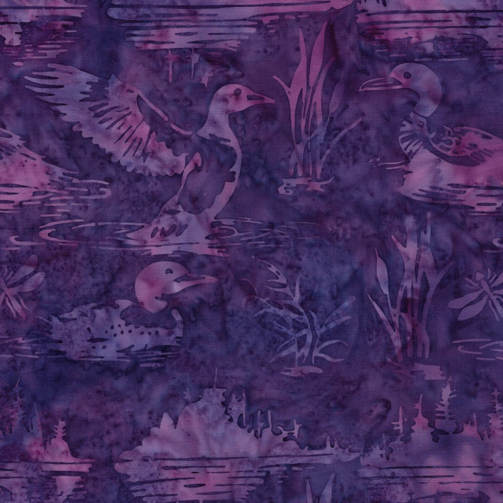 [112629443] 112629443 / Loons on Pond-Purple