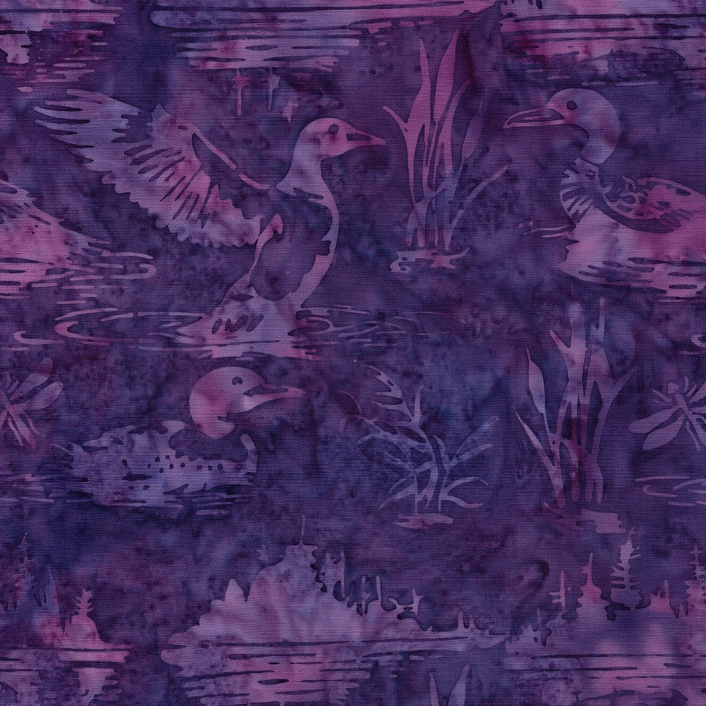 [112629443] 112629443 / Loons on Pond-Purple