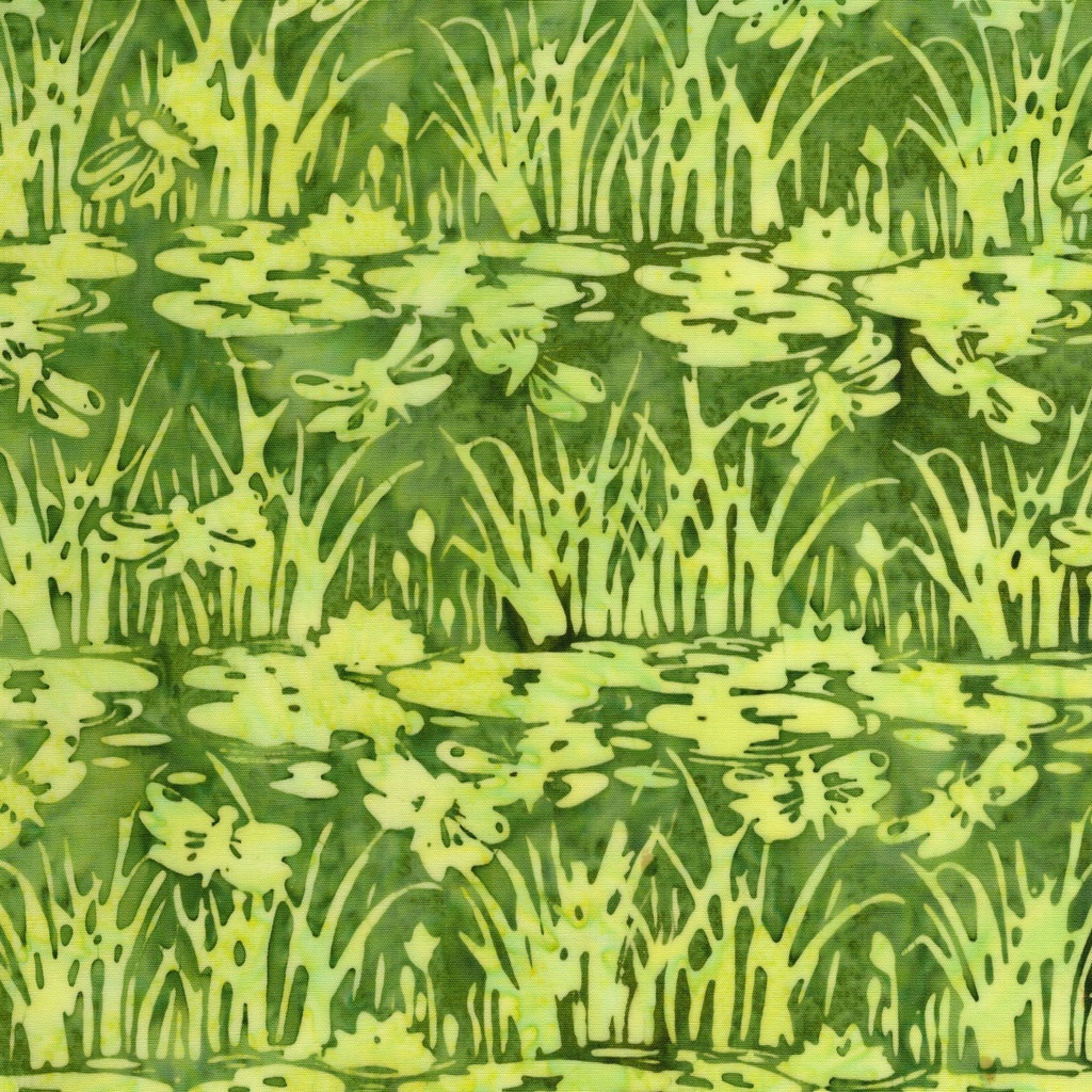 [112631630] 112631630 / Dragonflies Over Pond-Green Lemongrass