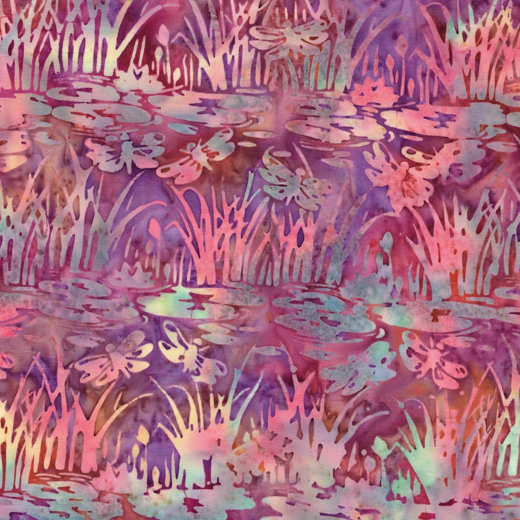 [112631832] 112631832 / Dragonflies Over Pond-Multi Brown Purple Rust