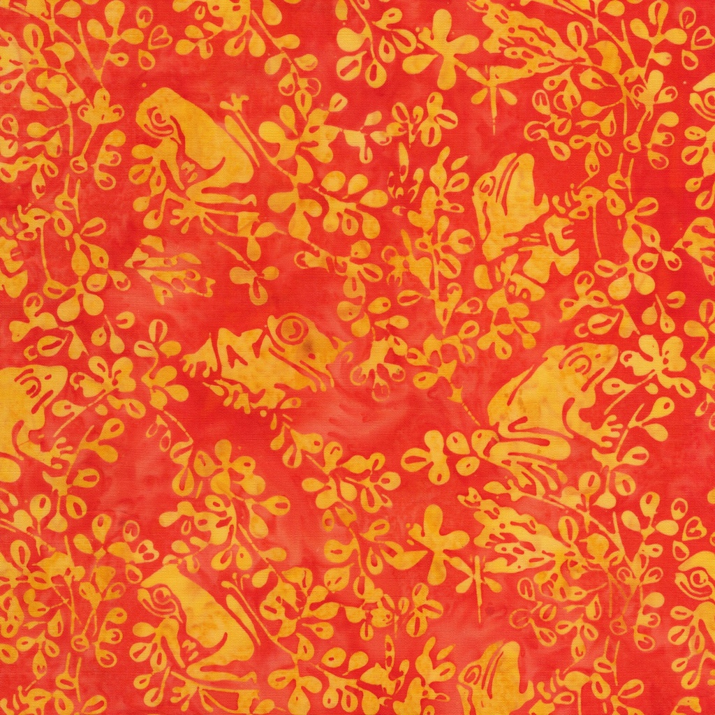 [112633280] 112633280 / Frogs on Branch-Orange Copper