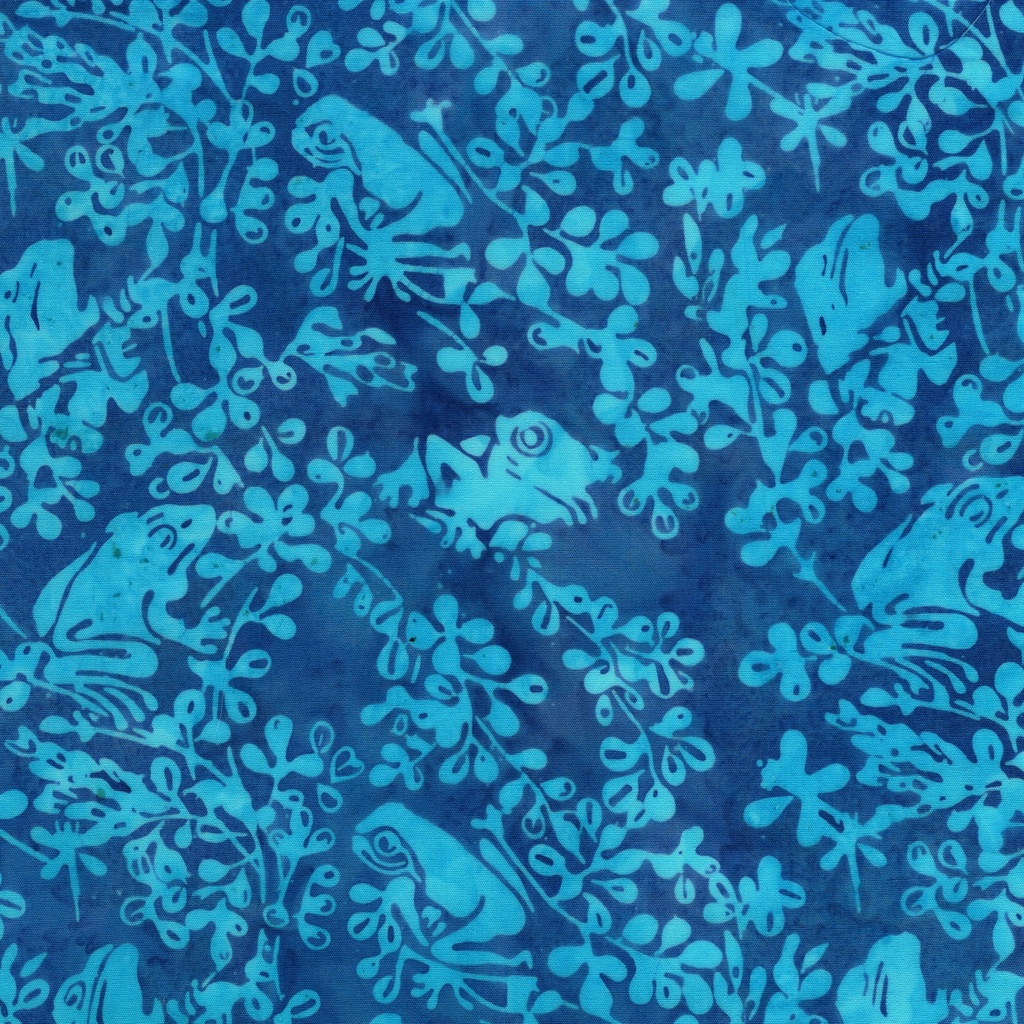 [112633540] 112633540 / Frogs on Branch-Blue Azure