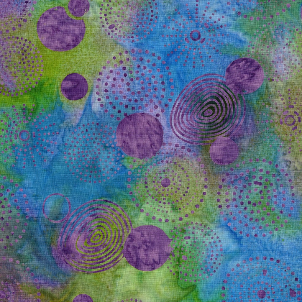 [112664880] 112664880 / Circle Dots-Multi Purple Green Concord