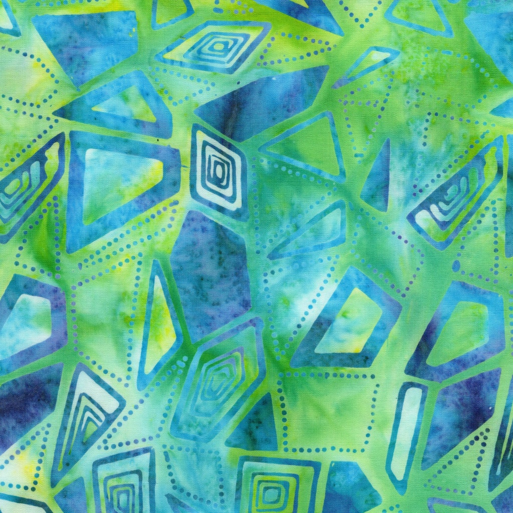 [112668851] 112668851 / Pointed Shapes--Multi Turquoise Green