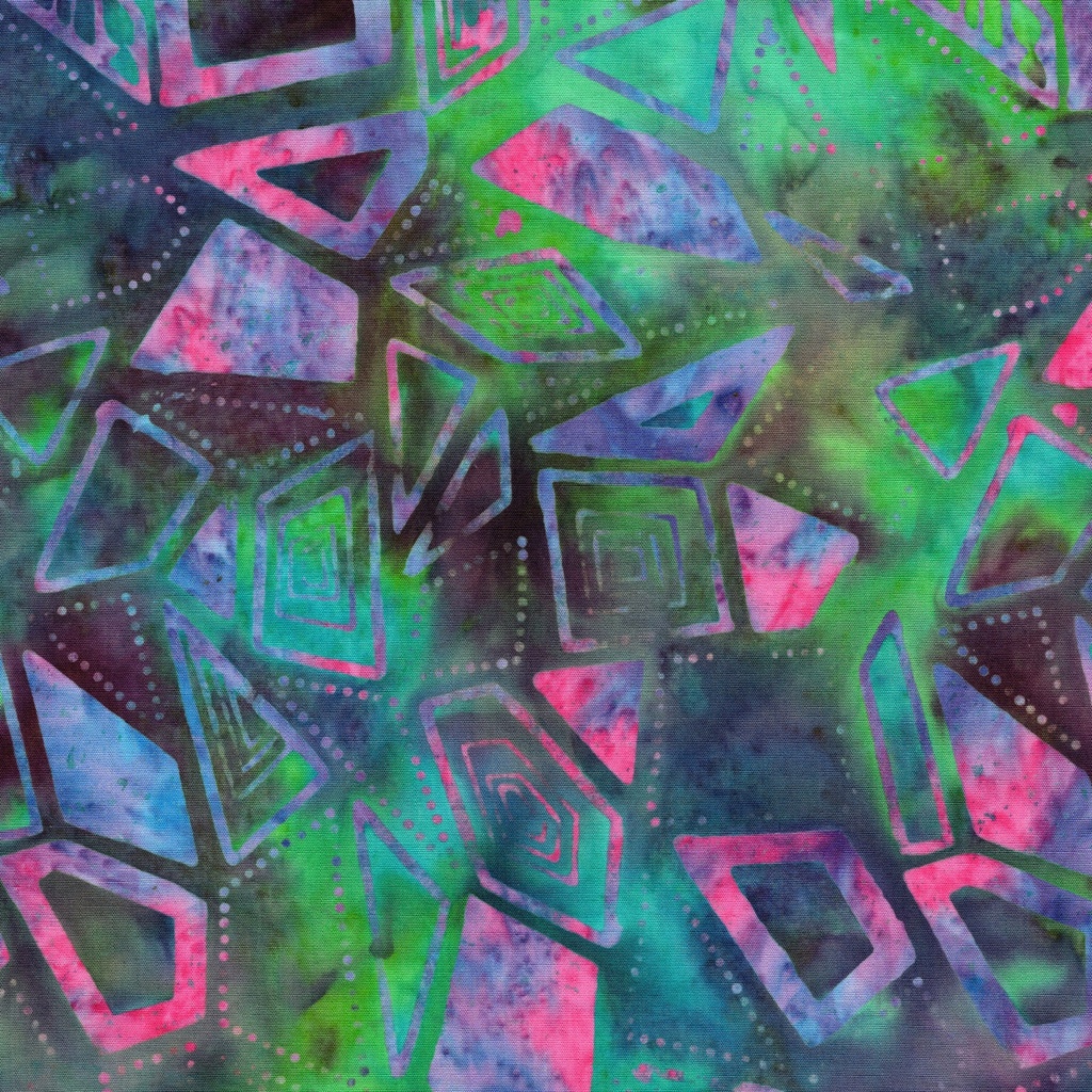 [112668880] 112668880 / Pointed Shapes-Multi Purple Green Concord