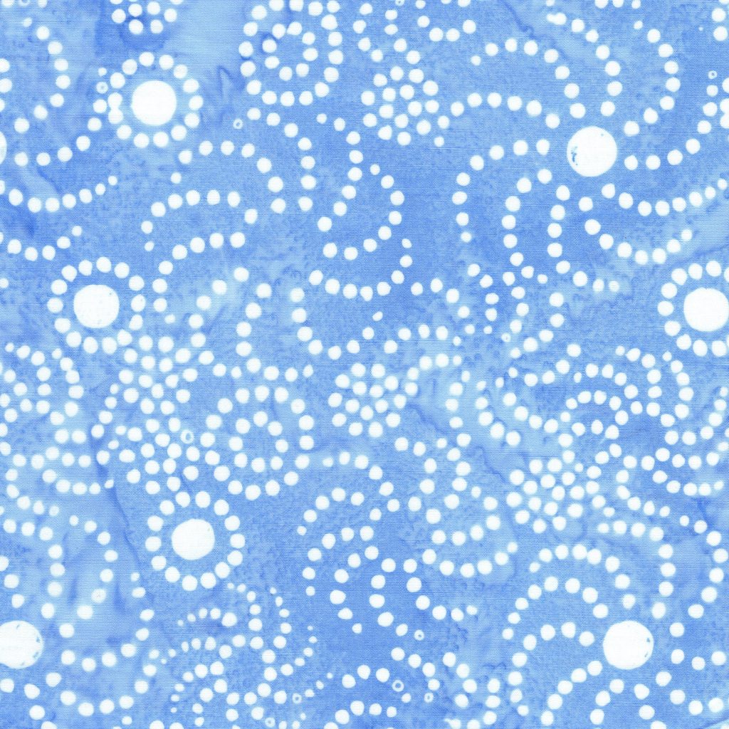 112670515 / Swirly Dots-Blue Chambray