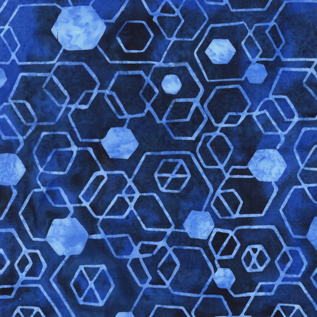 112671585 / Hexagons-Blue Navy