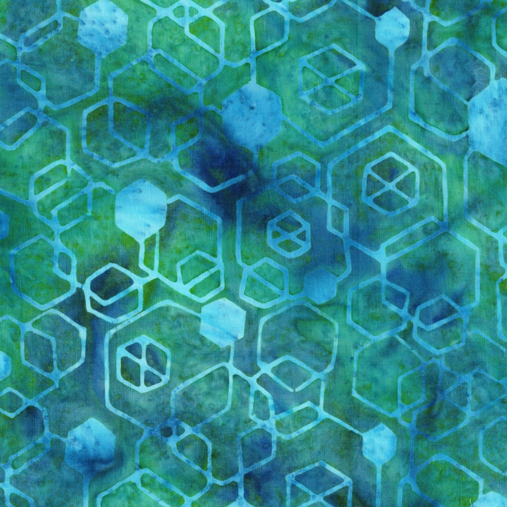 [112671975] 112671975 / Hexagons-Teal Bermuda