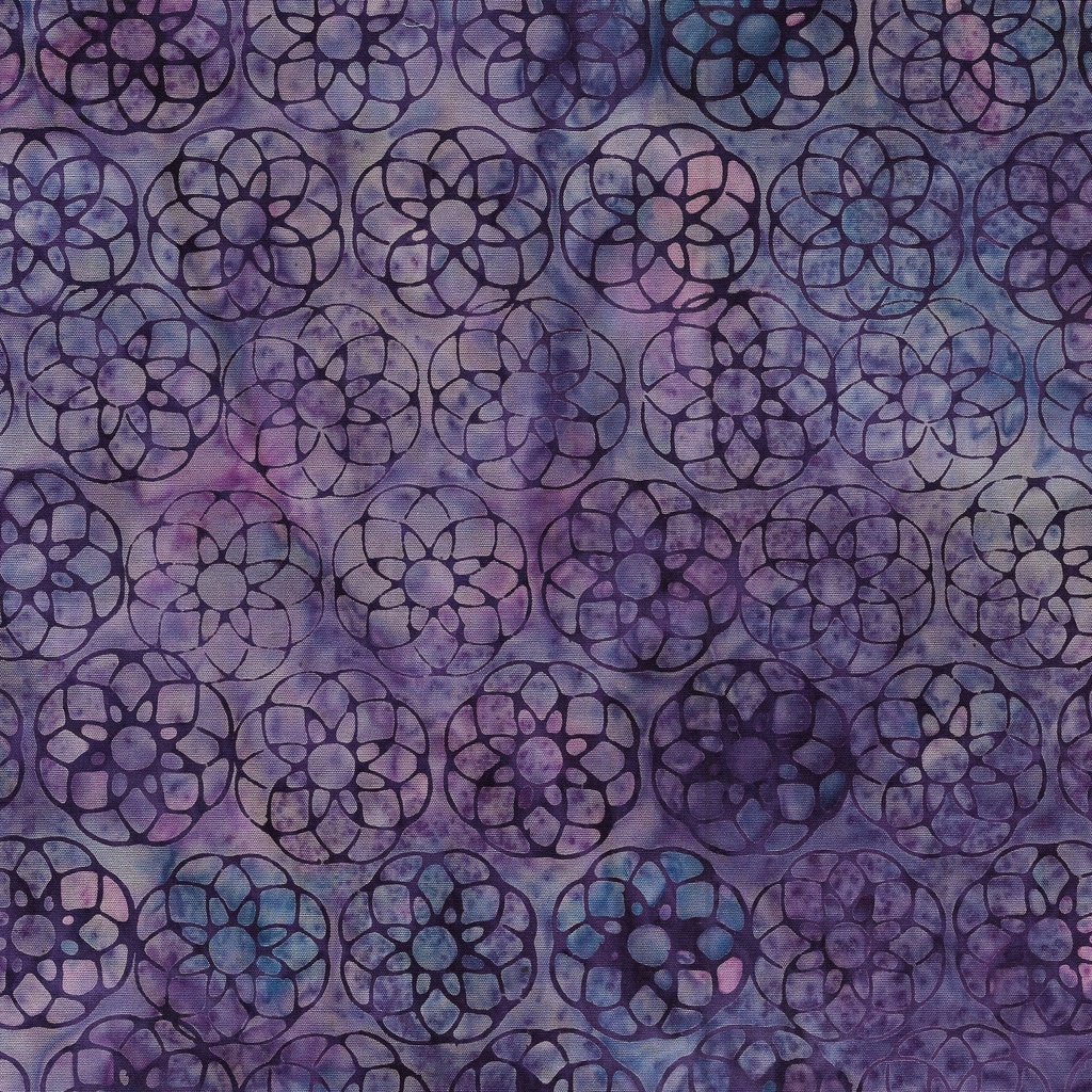 [122325425] 122325425 / Geometric Flower-Purple Heather